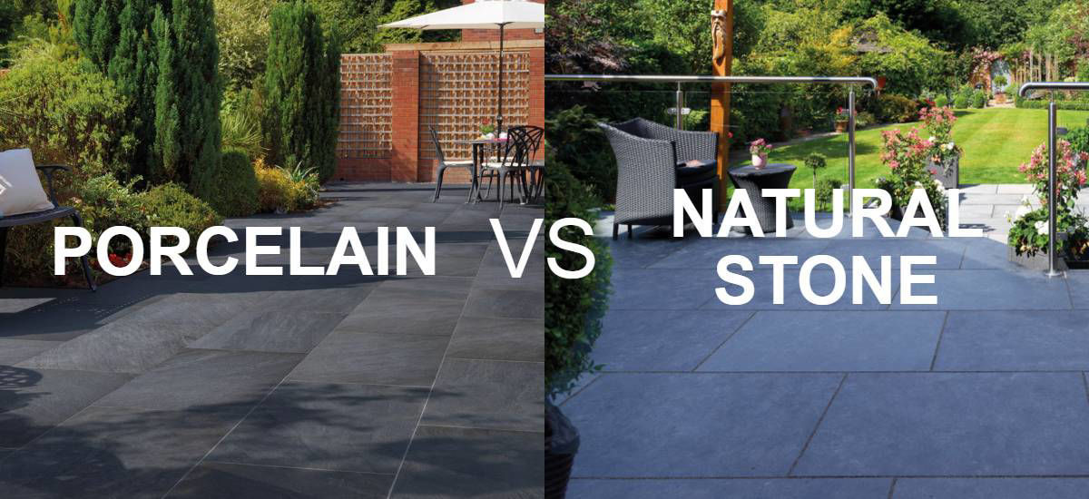 Natural Stone Paving vs. Porcelain Paving: Choose your paver